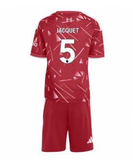 Billige Fotballdrakt Liverpool Jeremy Jacquet #5 Replika Hjemmedraktsett Barn 2026-27 Kortermet (med bukser)